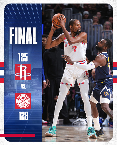 掘金128-125加时险胜火箭,<a href=/mingren/lanqiu_zbo/130.html target=_blank class=infotextkey>约基奇</a>39+15+10,申京33+10+10