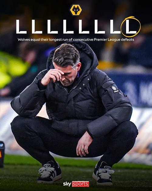 狼队“死亡赛程”来了：17轮仅2分垫底，下周两碰<a href=/zuqiu_zbo/manlian/ target=_blank class=infotextkey>曼联</a>+再踢枪手<a href=/zuqiu_zbo/liverpool/ target=_blank class=infotextkey>利物浦</a>