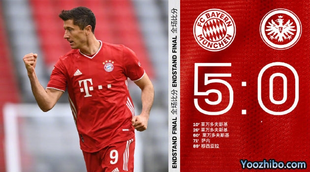 <a href=/zuqiu_zbo/bayern/ target=_blank class=infotextkey>拜仁</a>慕尼黑5-0法兰克福